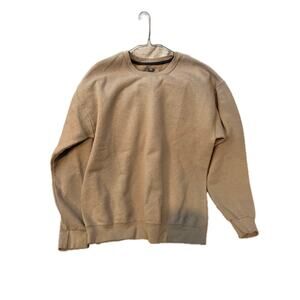 Fruit of the Loom Beige Crewneck Sweatshirt Mens L